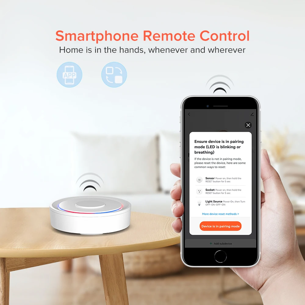 ZigBee 3.0 Gateway Hub HomeKit Smart Home Bridge ZigBee APP telecomando funziona con Apple Home Google Assistant Alexa DC5V