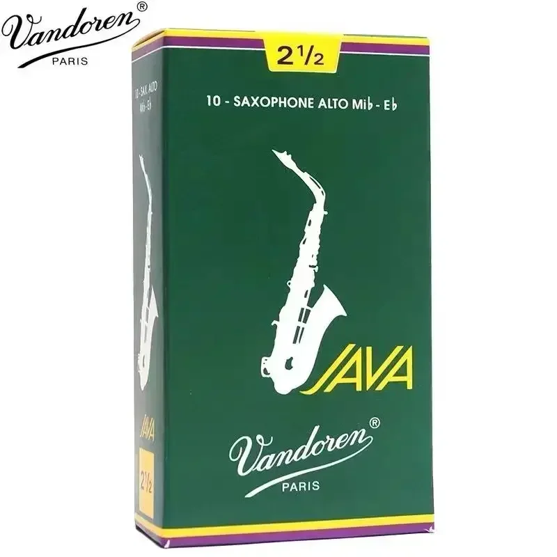 

France Vandoren JAVA Eb Alto Sax Green Box Reed 2/2.5/3/3.5 [with Gift] 10 pcs/box