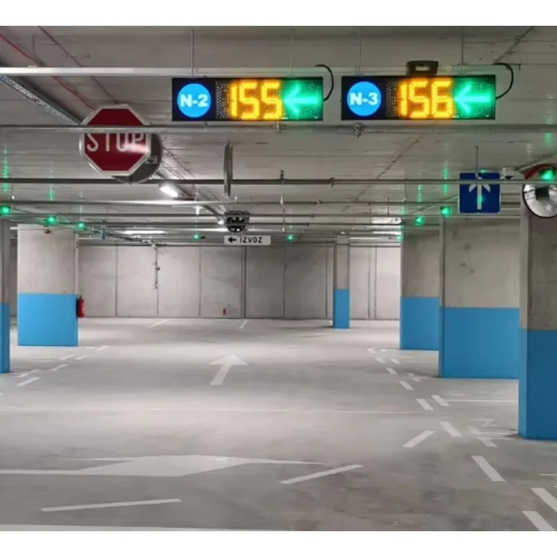 2026 Hot！One Body Ultrasonic Parking Sensor Parking Space Occupancy Parking Guidance System Electronic Signs