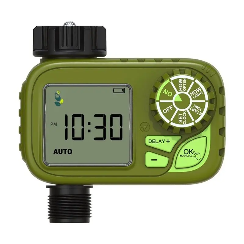 ABLK BSP Thread Automatic Water Ball Valve Timer LCD Display Electronic Controller For Home Outdoor Drip Systems Waterproof Desi