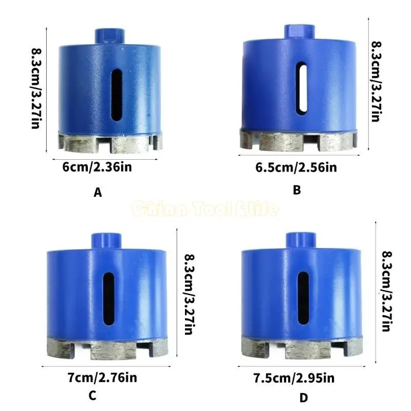 

57QF Expert Level 60mm/65mm/70mm/75mm/80mm/85mm/90mm/95mm Hole Saw Suitable for Seamless Drilling on Marble and Ceramic Tiles