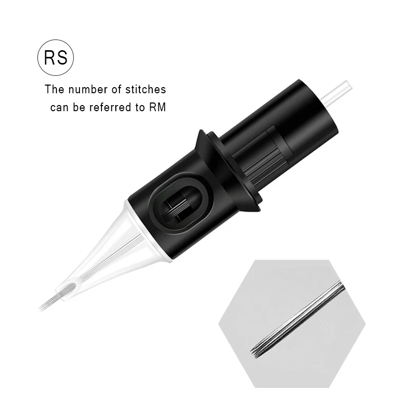 Одноразовые иглы для татуировки, полуперманентные иглы для макияжа бровей и губ для тату-машины, ручка, профессиональные иглы для тату-картриджей