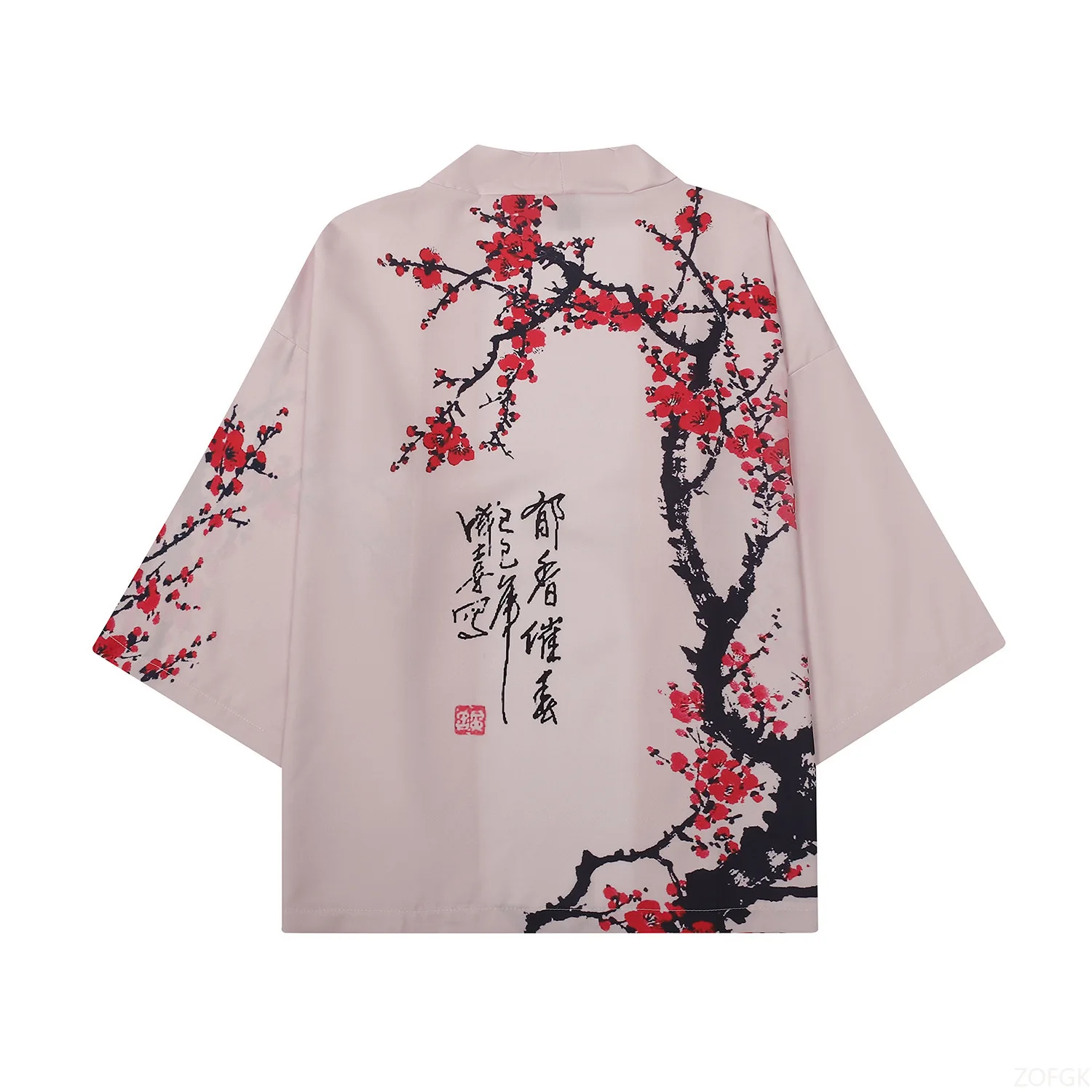 الصيف النساء زهرة طباعة كيمونو الرجال موضة شاطئ قميص هاواي صيفي سترة الموضة البرقوق نمط كيمونو البشاكير يوكاتا هاوري