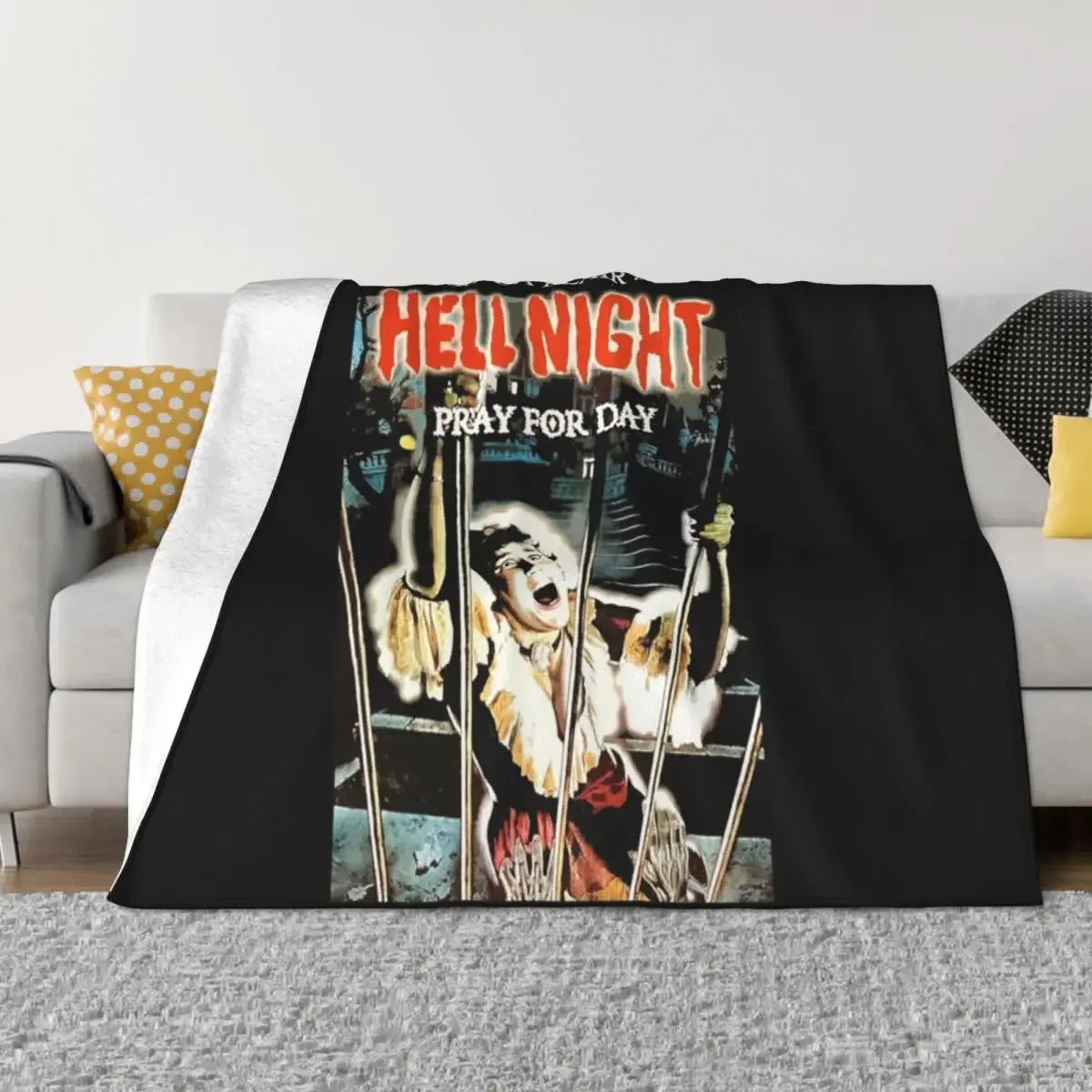 

Hell Night Throw Blanket Luxury Designer Camping Blankets