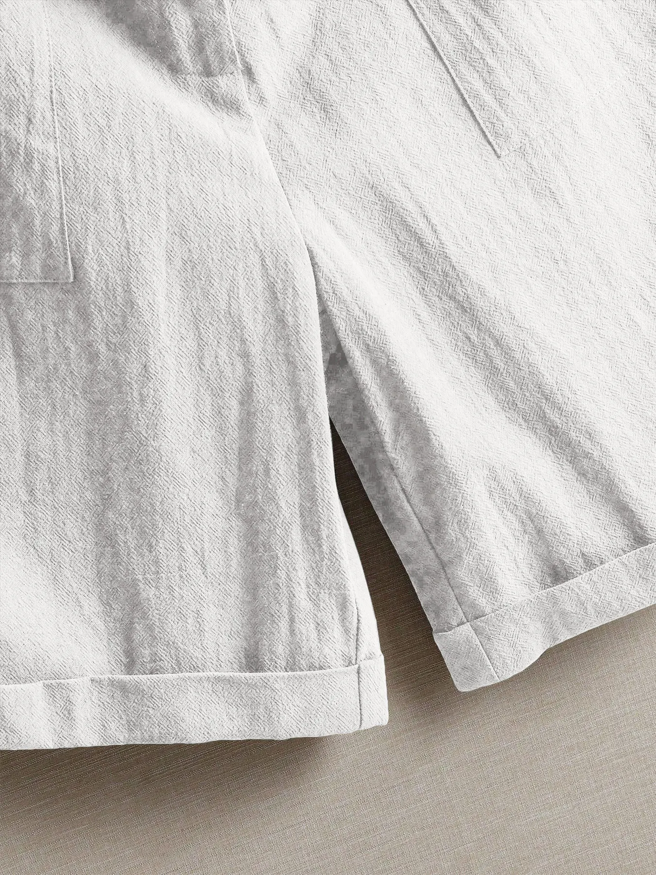 Summer women's thin five-point pants, wide-leg casual straight-leg high-waisted women's pants, fashionable outdoor sports pants