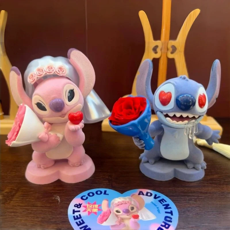 

Sweet Cool Stitch Adventure Kawaii Doll Blind Box - Trendy Desktop Ornament Eternal Flower Series Cute Gift for Valentine 2025