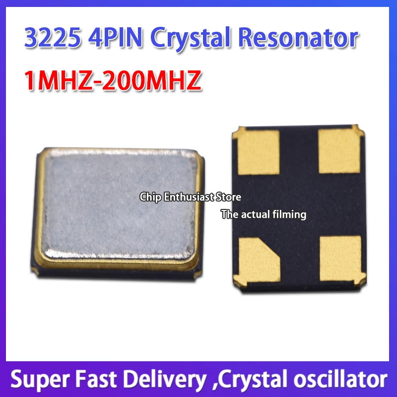 10PCS 3225 24.576M SX-32 24.576MHZ 12PF 10ppm SMD passive crystal oscillator crystal resonator metal surface 3.2x2.5mm 4P