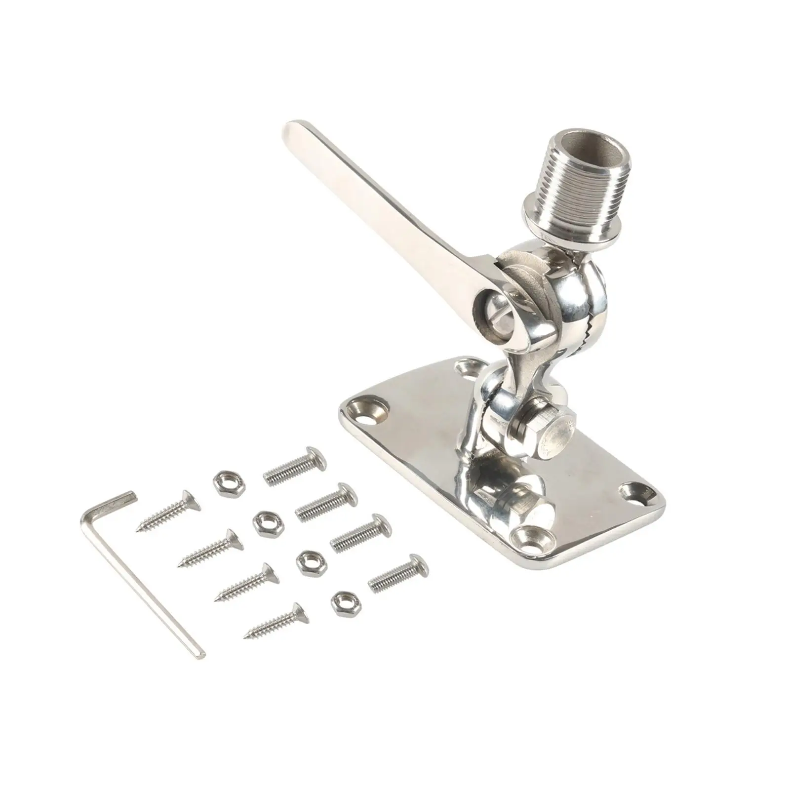 VHF Antenna Mount Include Installation Accessories Screws Replacement Spare Parts Hardware Easy to Install 316 Stainless Steel