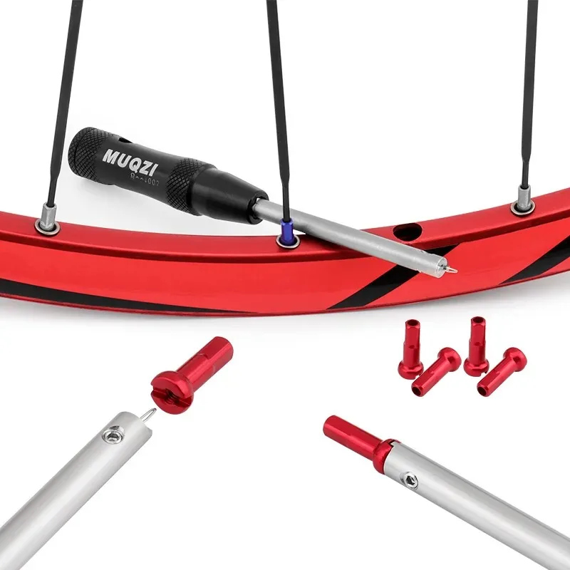 MUQZI تكلم الحلمة سائق أداة MTB تكلم الحلمة إزالة تركيب وجع تكلم الحلمة الإدراج أداة