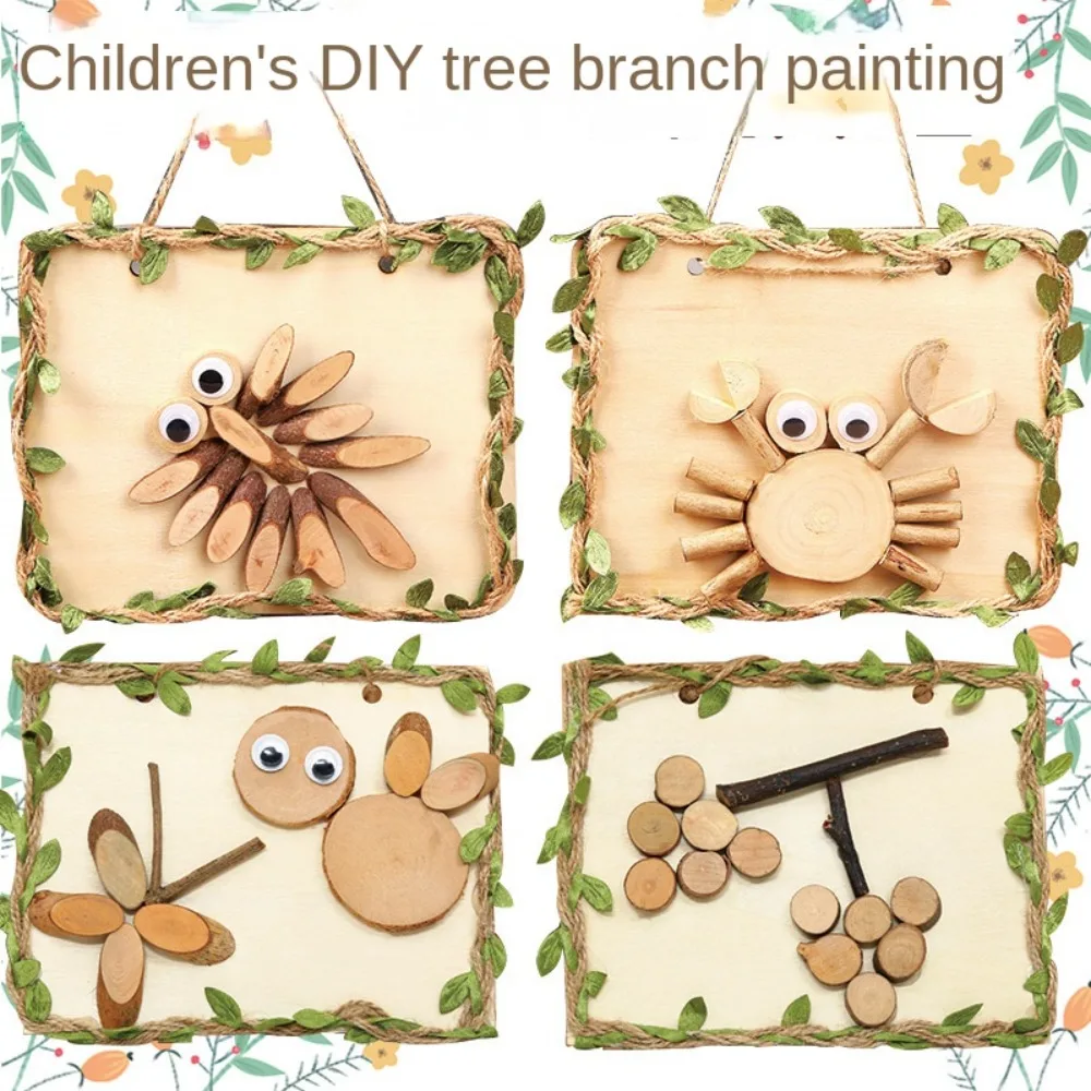 Diy Material Package Diy Wooden Frame Wood Handmade Kids Educational Toys Animal Craft Children Craft Toy Parent Child Toys