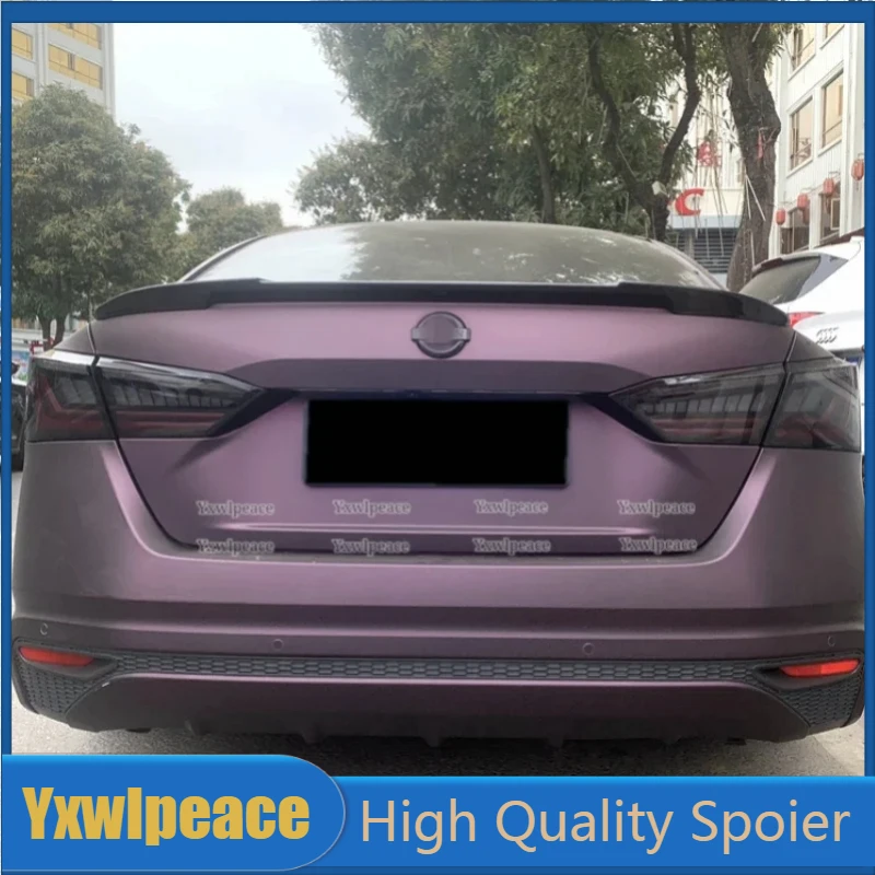 

For Nissan Altima Teana Spoiler 2019 2020 2021 2022 ABS Plastic Unpainted Color Rear Trunk Lip Spoiler Body Kit Accessories