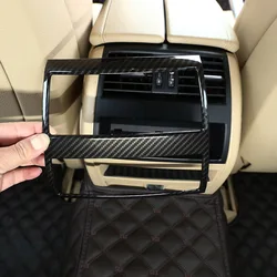 For BMW 5 Series F10 F11 535I 550I 520I 530I 2011-2017 ABS Carbon Fibre Rear Armrest Box Air Conditioning Vent Trim Cover
