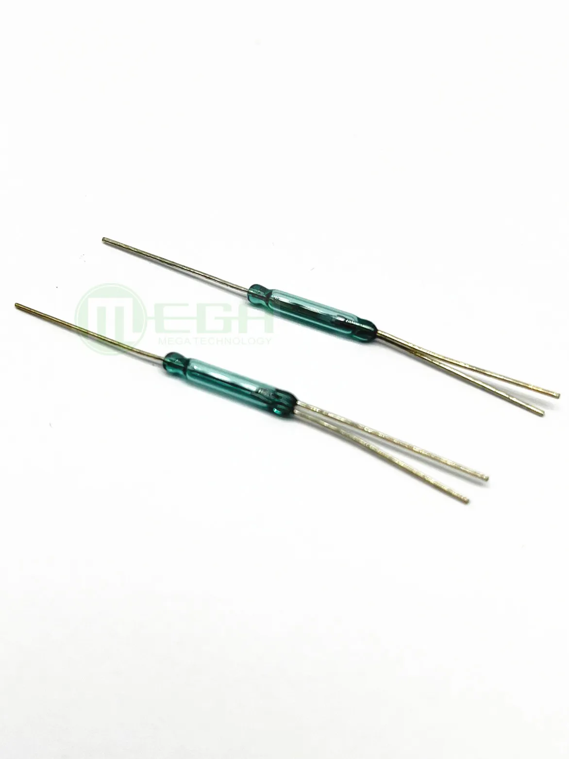 20pcs Reed Switch 3 pin Magnetic Switch 2.5*14mm Normally Open Normally Closed Conversion 2.5X14MM NO/NC Conversion for Sensors