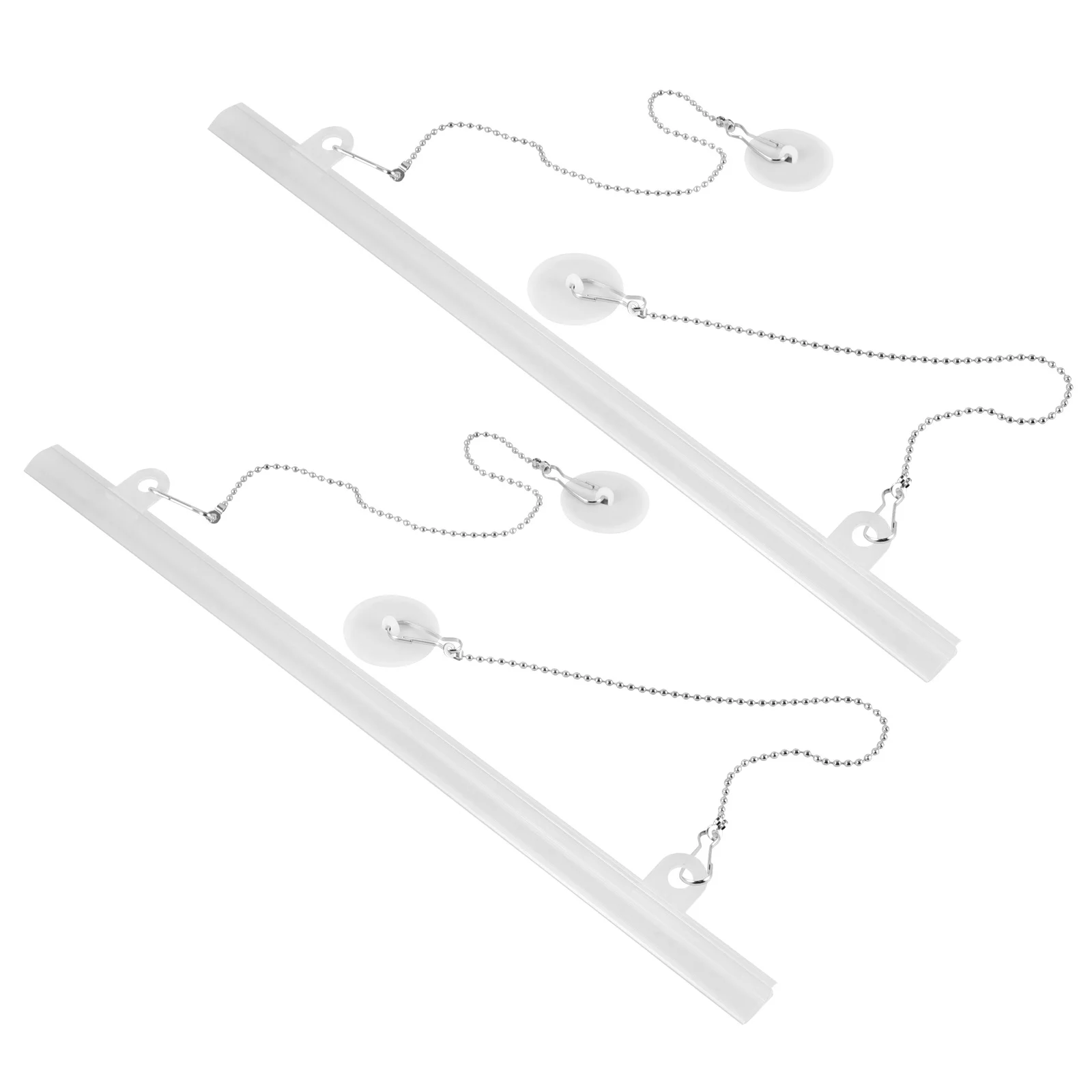 2Pcs Poster Hanging Pole Set PVC Iron Clamp Chain for Gallery Wall Decor Painting Scroll Holder Painting Scroll