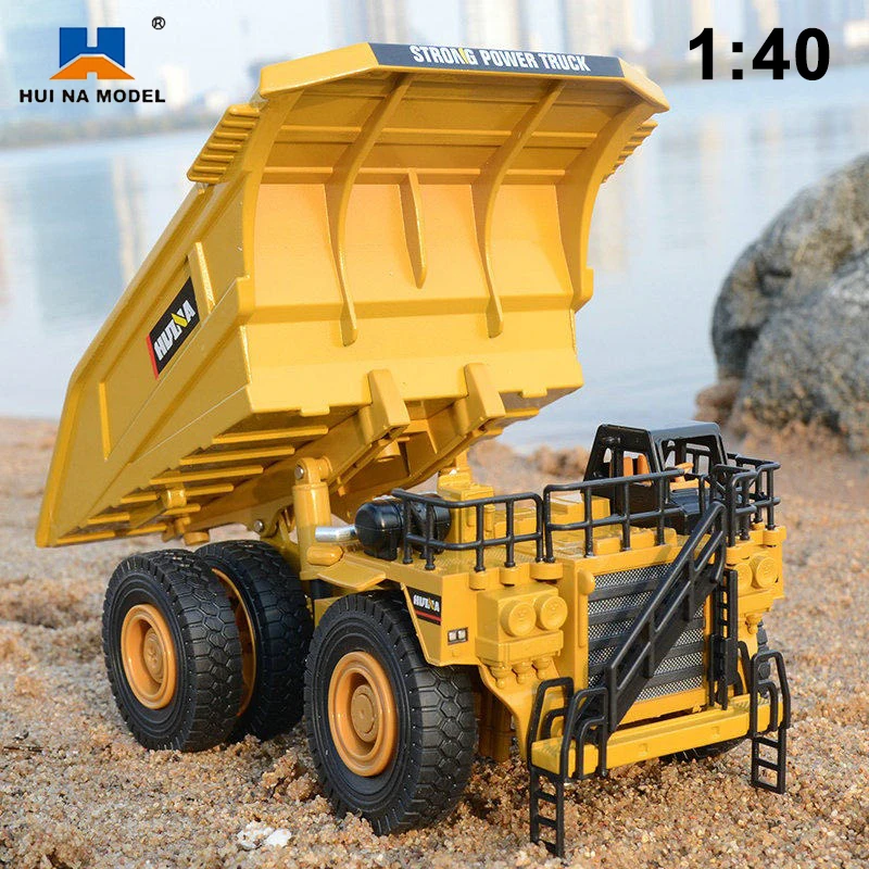 

Модель самосвала HUINA 1912 1/40, высокодетализированная миниатюрная литая модель строительной техники из сплава, игрушка для мальчиков, коллекционный подарок