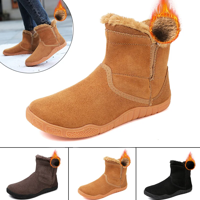 2027 New Snow Boots For Men Women Fashion Classic Warm Shoes Non-Slip Rubber Sole Comfortable Short Boots Simple Design Big Size