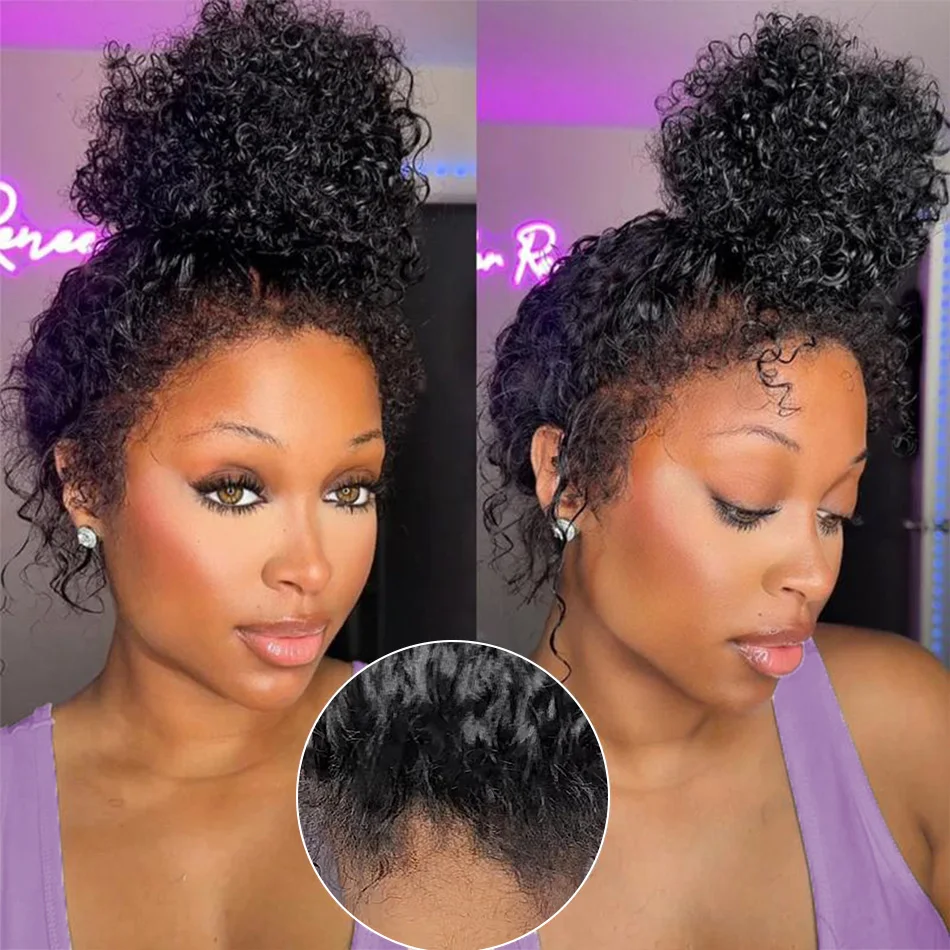 

360 Full Lace Wig Human Hair Pre Plucked Hd Transparent Lace Front Wigs 230 Density Curly Deep Wave Frontal Wigs Brazilian Hair