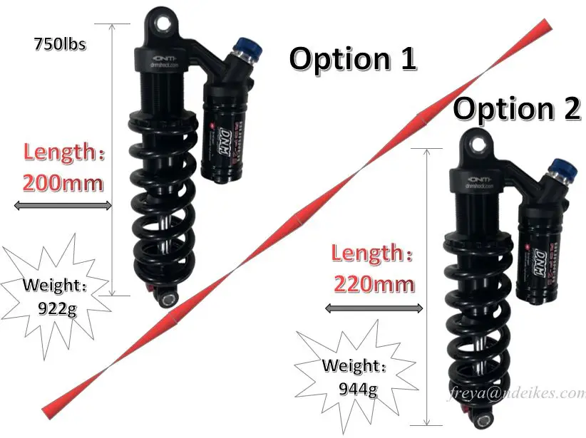 نظام التعليق المزدوج DNM USD-8S تعليق هوائي للدراجة شوكة أمامية مقلوبة/دراجة نارية كهربائية