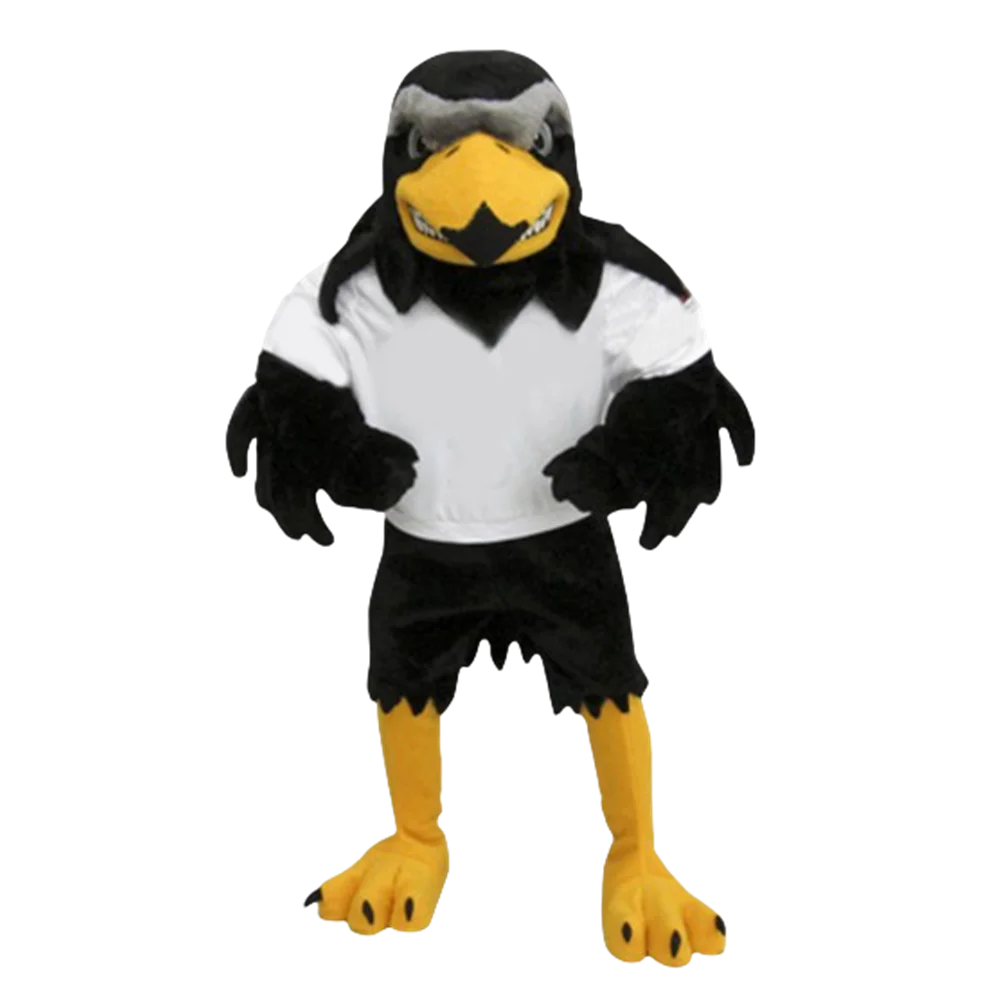 Deluxe Plush Falcon Mascot Costume Adult Size Eagle Mascotte Mascota Carnival Party Cosply Costume Fancy Dress Suit Fit SW1137