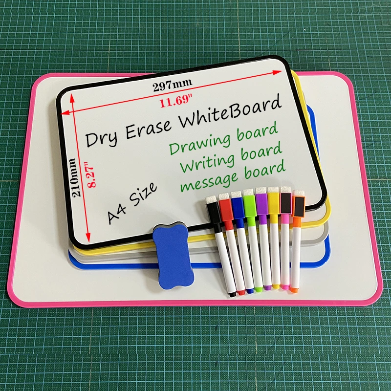 

Multipurpose A4 Whiteboard-Magnetic Dry Scribe Board for Painting,Writing,Messages&Bulletin Board Planningfor Home,School&Office