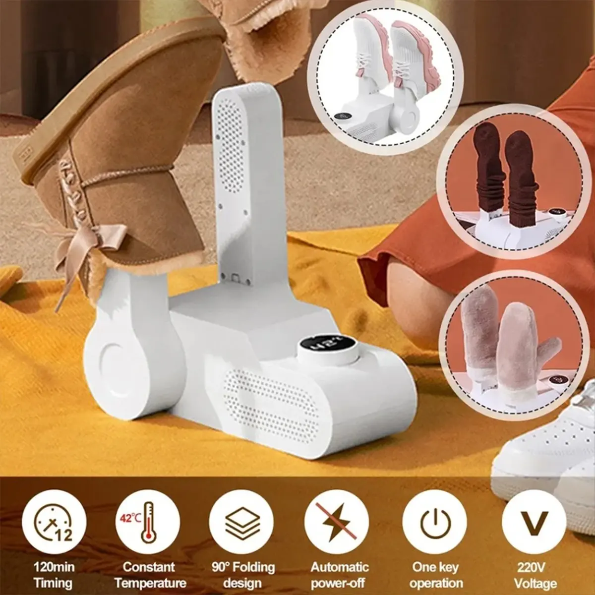 DT2007 TO Household Shoe Dryers Deodorizing, , and Deodorizing Equipment Student Dormitory Shoe Dryers Boot Dryers EU Plug
