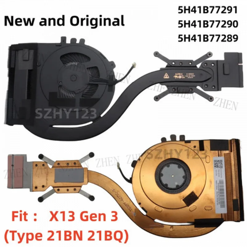 Y CPU Cooling Fan Heatsink for Lenovo ThinkPad X13 Gen 3 5H41B77291/90/89