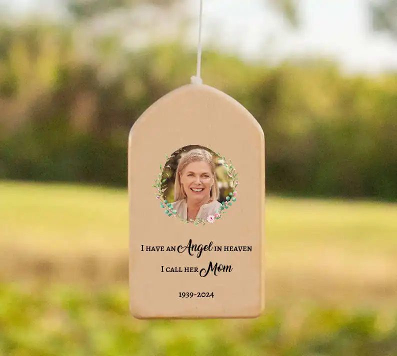 Personalized Memorial Wind Chimes for Outside Cardinal Sympathy Like Mother Father Cardinal Gifts Bereavement Condolence Funeral