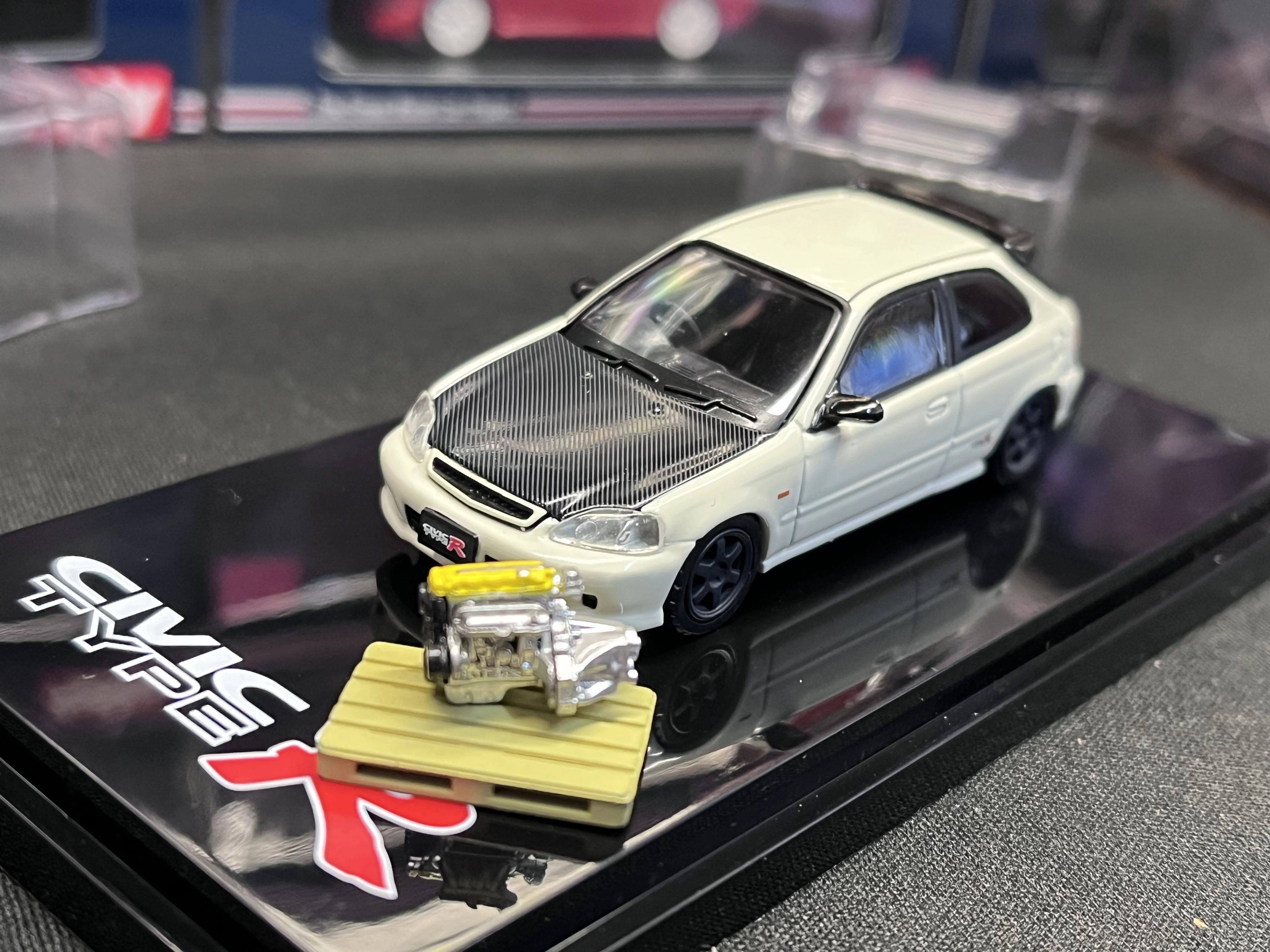 Hobby Japan 1/64 Honda Civic EK9 Collection of die-cast alloy car decoration model toys