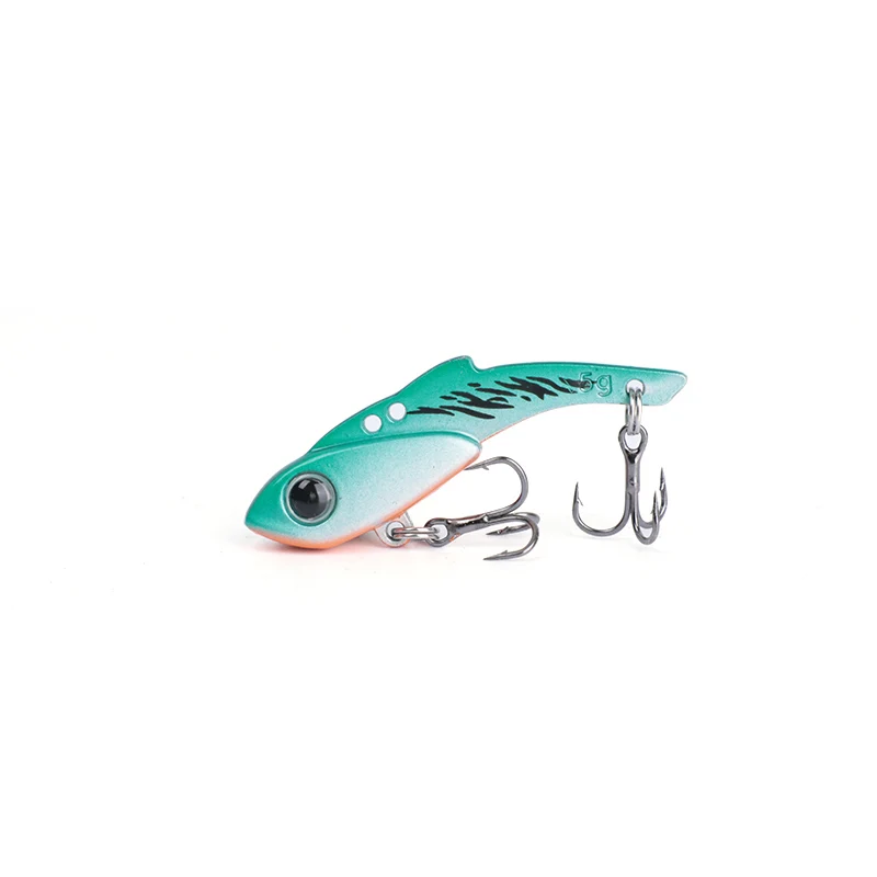 OUTKIT-señuelo de pesca con cuchara VIB, cebo giratorio de Metal de 3,5/5g, Crankbait, cebo duro Artificial para lubina, aparejos de pesca Cicada VIB