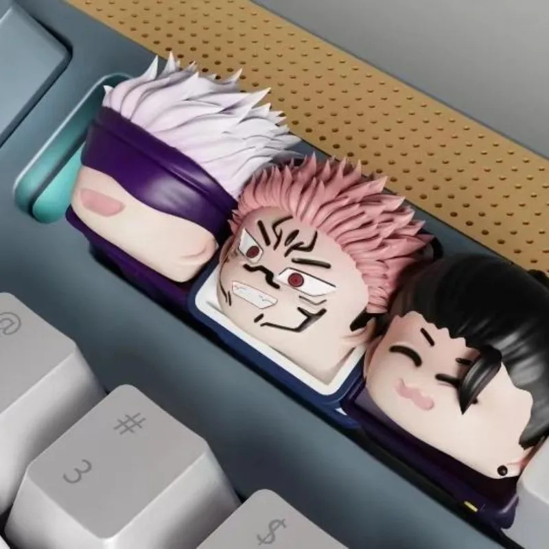 

Jujutsu Kaisen аниме мультфильм Gojo Satoru 3d полимерная колпачок Geto Suguru игровая механическая клавиатура колпачок декоративная подарок бойфренду