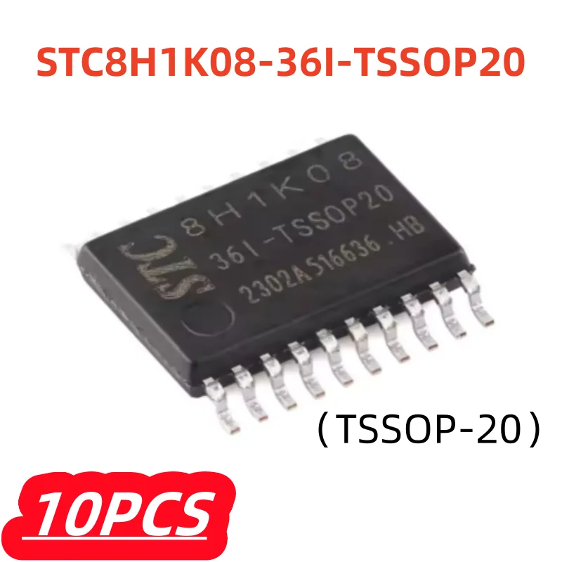 10Pcs/lot 100% New STC8H1K08-36I-TSSOP20 TSSOP-20 8H1K08 Original Chip IC