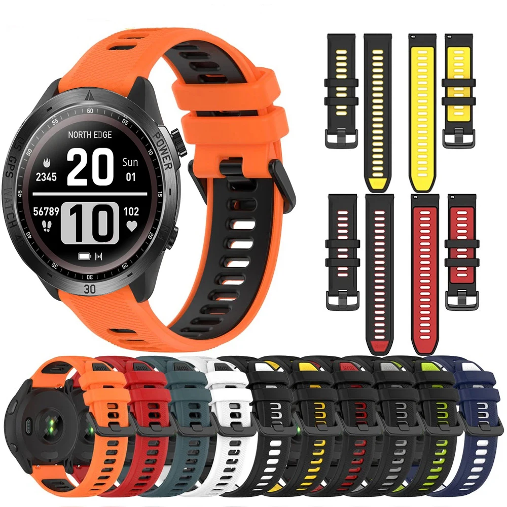 Sports Silicone Strap for NORTH EDGE 2023 Cross Fit 3 Quick 20mm 22mm Breathable Wrist Wristband Accessorie