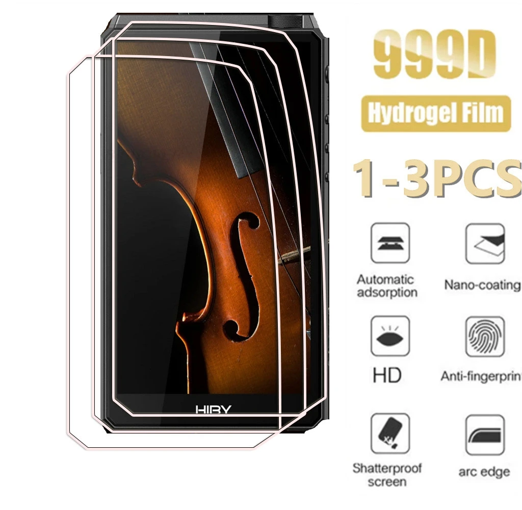 

1-3 Pcs For HiBy R6III 2025 / R6 Gen 3 Music Player MP3 Hydraulic HD Soft Hydrogel Film Full Protective Screen Protector Cover