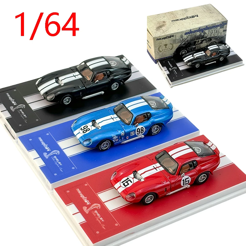 Diecast 1/64 Scale Ford Mustang Shelby Racing Car Model Alloy Ford Mustang Shelby Supercar Model Static Collection Decoration