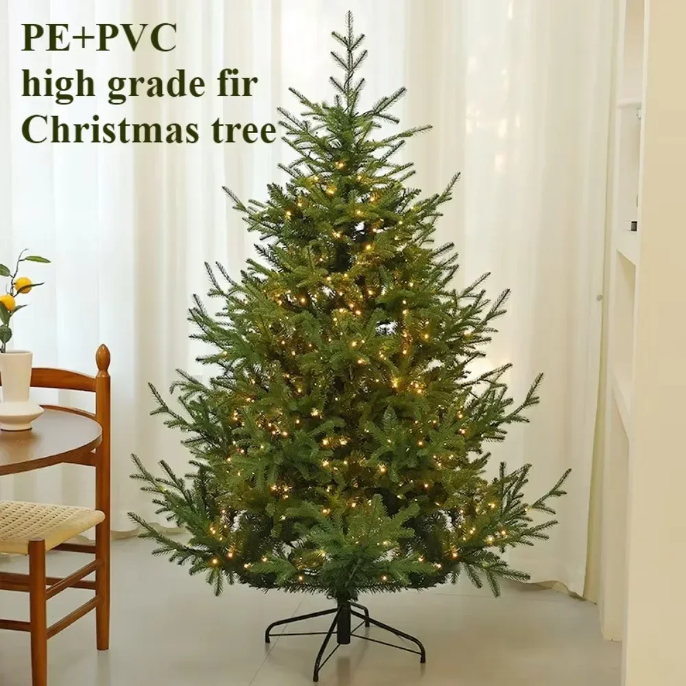 

Artificial Christmas Tree PE&PVC LED Lights Christmas Tree Atmosphere Decoration 1.2M-1.8M Christmas Tree Home Decoration