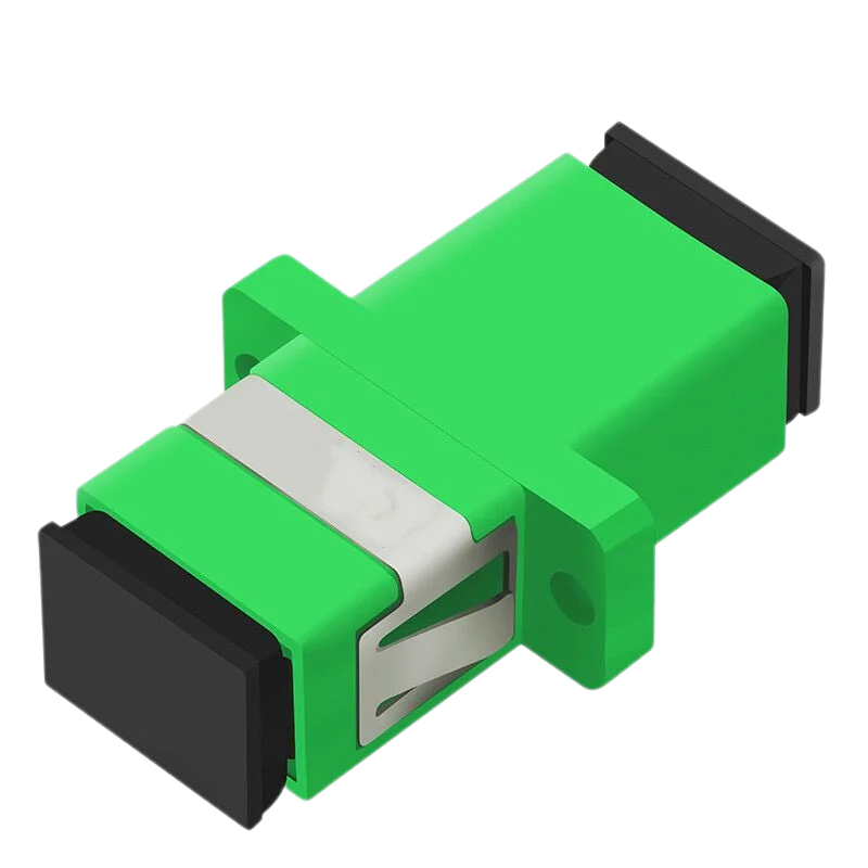 SUMMITEK 5pcs SC APC/UPC Single Mode Fiber Optic Connector Adapter Simplex Flange Head Coupler For Network LAN Connector