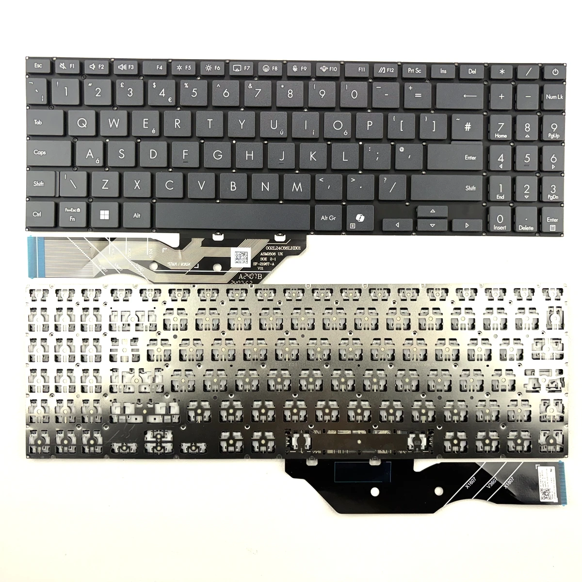 UK Laptop Keyboard For ASUS X1607 X3607 X1807 TP3607 S3607 V3607 Series