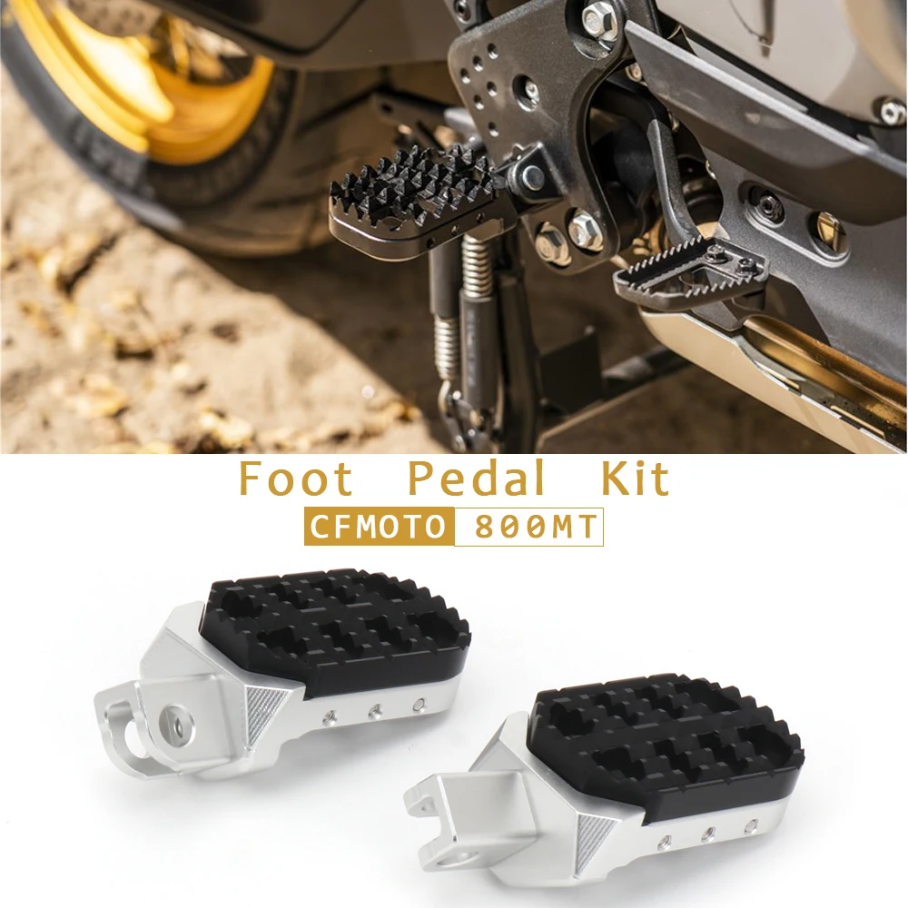 Motorcycle Accessories CNC Aluminum Foot Pegs Footpeg Pedals Footrest For CFMOTO CF MOTO 800MT 800 MT 800Mt 800mt