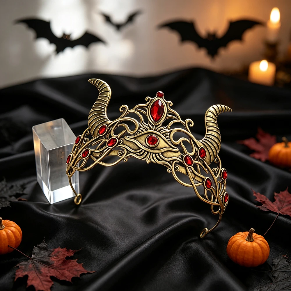 Gotische Demonenhoorn Boze Oog - Queen Accessories recensie en prijs
