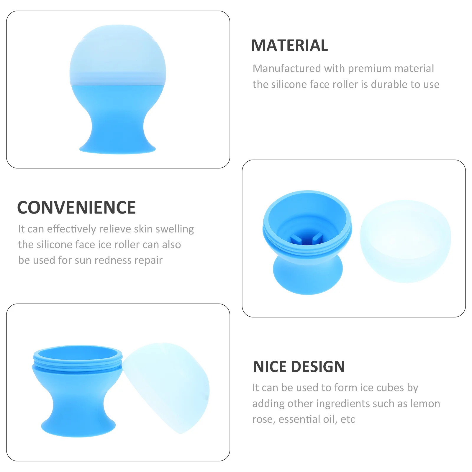 Eis Gesichts Roller Silikon Gesicht Eis Massager Wiederverwendbare Hautpflege Werkzeug Für Frauen Gesicht Auge Rötung Relief Schwellungen Reduzierung