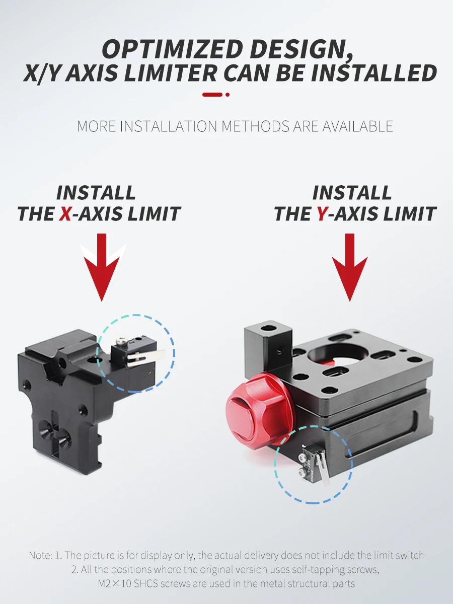 ชุดโครงยึด V0.2เครื่องพิมพ์3D ชิ้นส่วนพิมพ์โลหะกลึงซีเอ็นซีสำหรับอุปกรณ์ V0.2 Voron ชิ้นส่วนโครงสร้างที่มั่นคงของ CNC