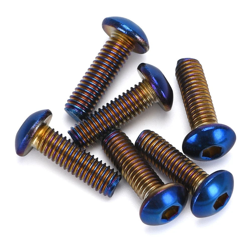 6PC/LOTS Burnt Titanium Steering Wheel Bolts Fit a lot of steering wheel Works Bell Round Boss Kit WX-LS06CR-R