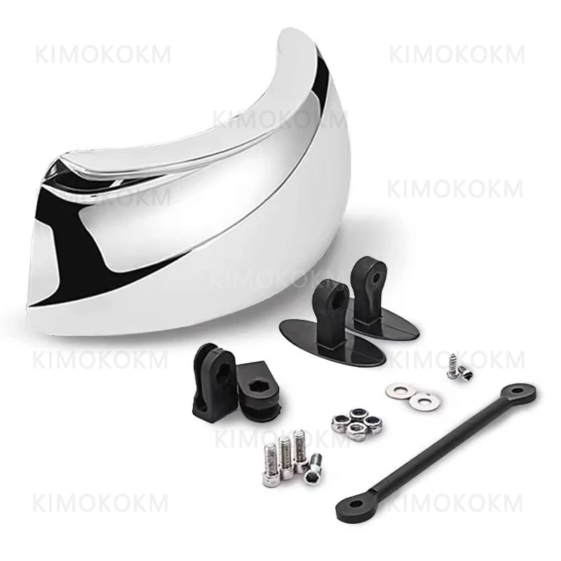 Motorcycle Modification Universal Accessory Reflector Mirror 180 Degree Wide-angle High-definition Blind Spot Free Rearview Mirr