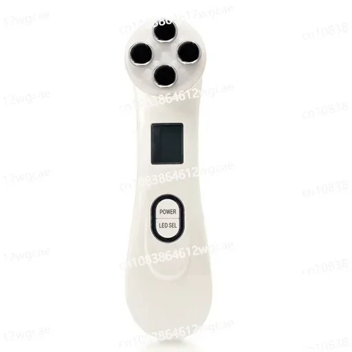 Using facial rejuvenation device to remove facial lines, EMS micro current massage device.