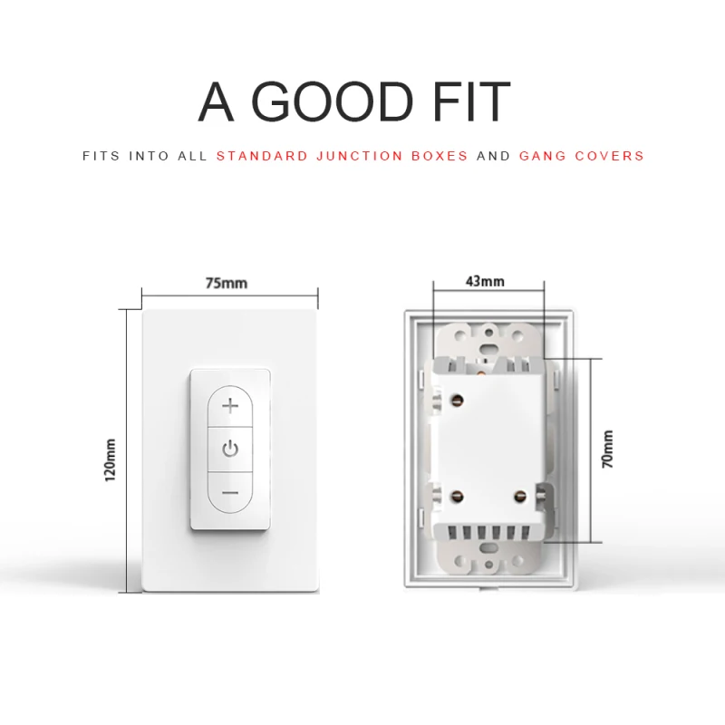 Regulador de intensidad de luz inteligente WiFi, módulo de interruptor inalámbrico, Control remoto por voz, funciona con Smart Life Tuya Alexa Home