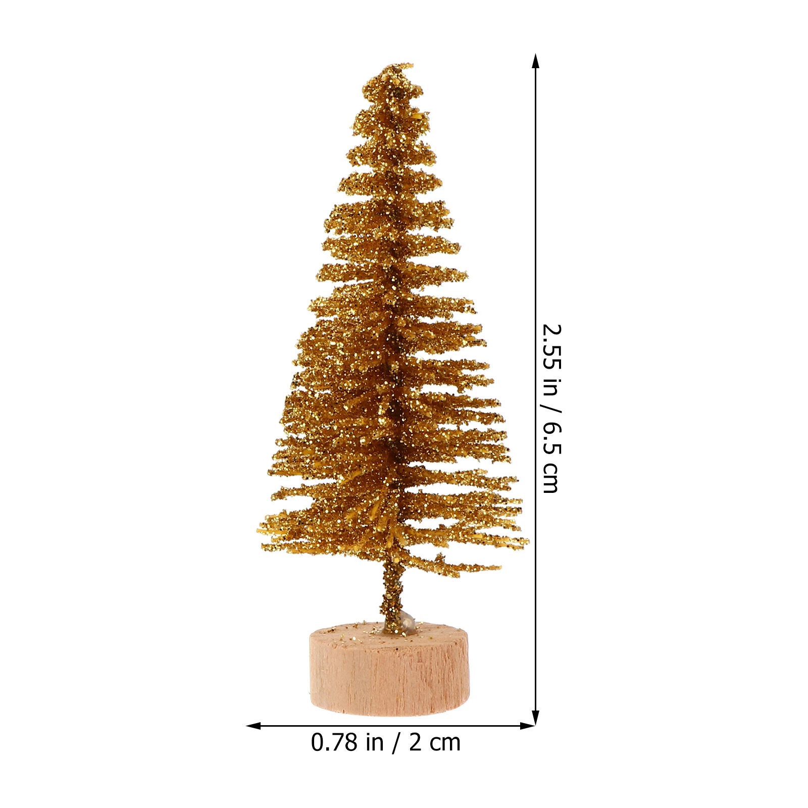 

48pcs Mini Christmas Tree Creative Desktop Decoration Festive Ornament Supplies Simulated Pine Tree Home Office Decor Xmas