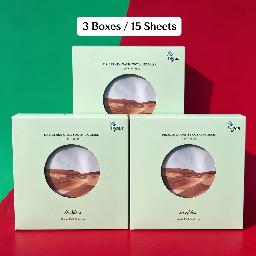 Dr Althea Oasis Soothing Korean Vegan Sheet Mask Rose Of Jericho Extract Hydrating Calming Redness Repair Sensitive Skin Barrier