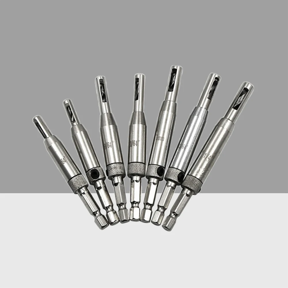 

7 pcs Self Centering Hinge Drill Bits Set Woodworking Tool Door Hinges Handles Drawer Slides Drill Bushing 5/64 7/64