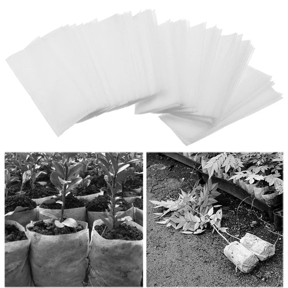 

200 Pcs Fabric Grow Bags Perlite for Plants Garden Supplies Seedling Pot Raising Potato