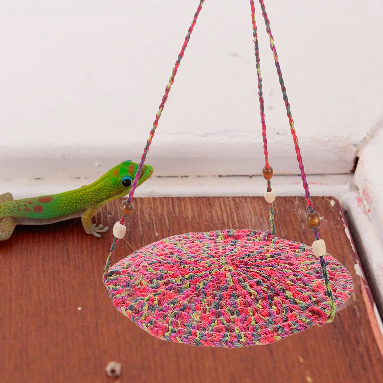 

Reptile Bed Washable Cotton Hammock Hanging Swing for Bearded Dragon Gecko Chameleon Small Pets Reptile Bedding Mat